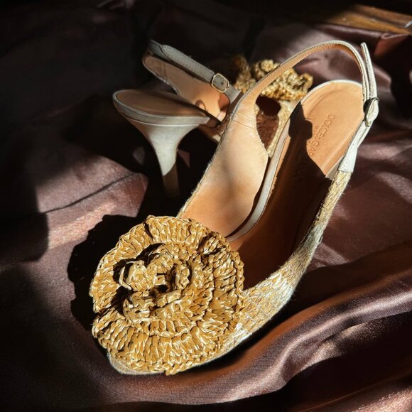 Dolce & Gabbana Slingback Heels in Beige – Size 37 EUR/6.5 US - Picture 8 of 11